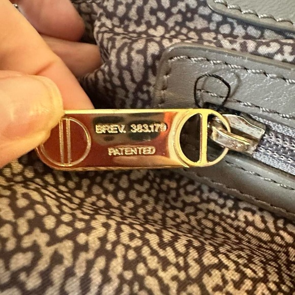 Bourbonese Pebble Nylon Top Handle Tote - Picture 6 of 7